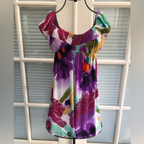 👗 Bright Multi-Color Dress From Nordstroms. - Picture 2 of 9